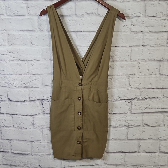 Sienna Sky Dresses & Skirts - Sienna Sky Olive Jumper Mini Dress